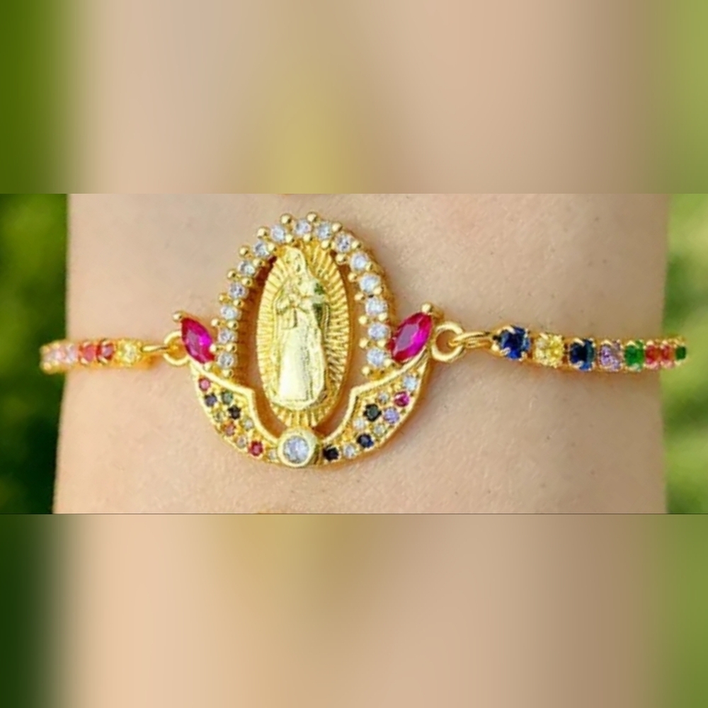 New Cute Religious Catholic Our Lady of Guadalupe Adjustable Bracelet